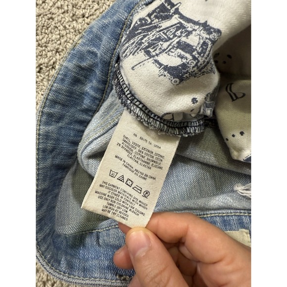 Pilcro And‎ The Letterpress Denim Shorts Casual Y2K Mini Micro Chic Grunge  30" - Picture 4 of 8